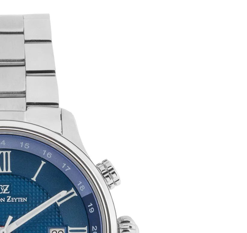 Carl von Zeyten CVZ0087BLMS Rench Automatic GMT - zegarek męski 5