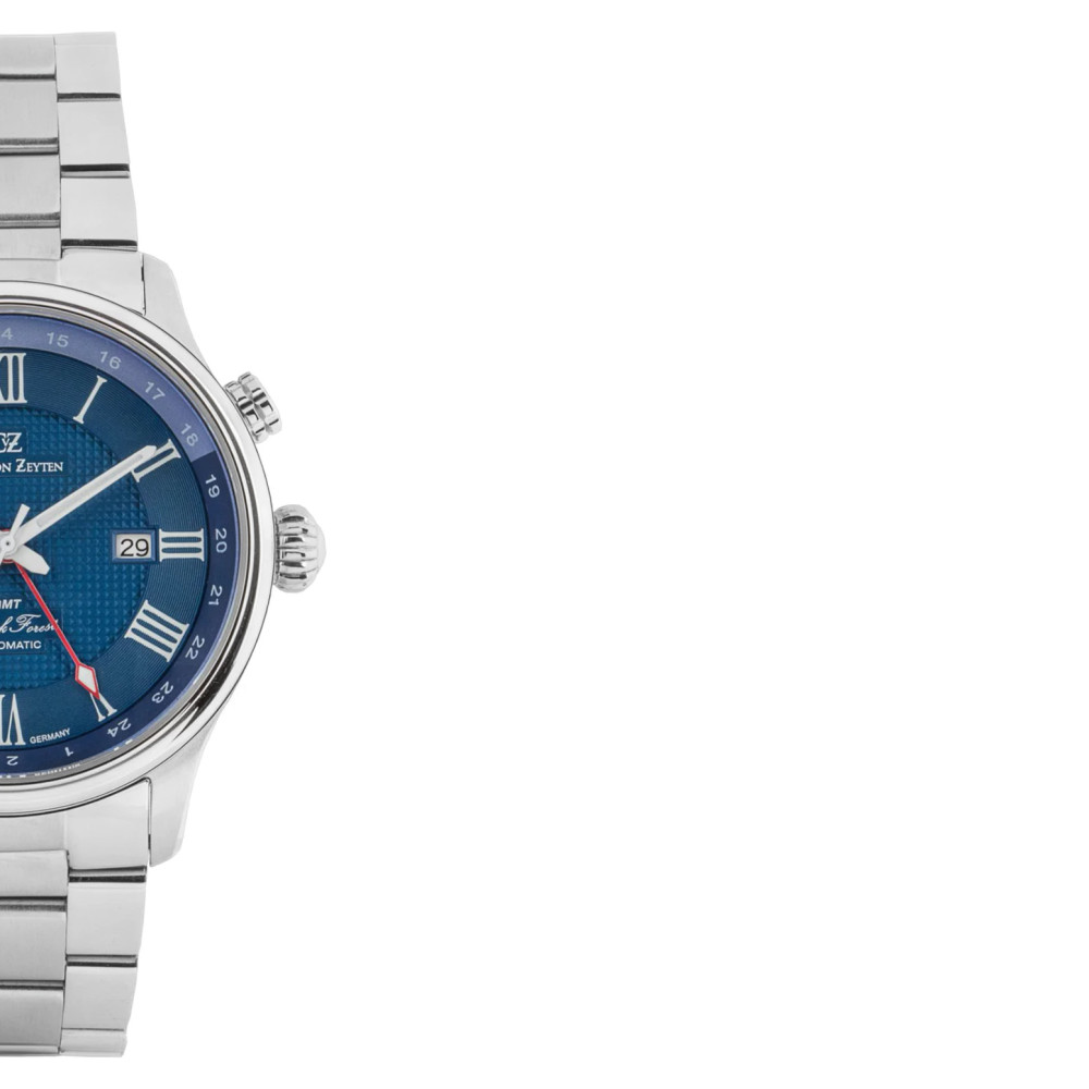 Carl von Zeyten CVZ0087BLMS Rench Automatic GMT - zegarek męski 6