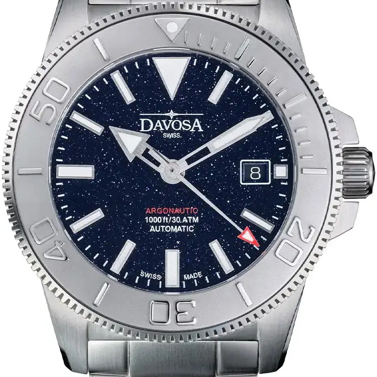 Davosa Argonautic Celeos 161.544.40 nurkowy na bransolecie - zegarek męski 2