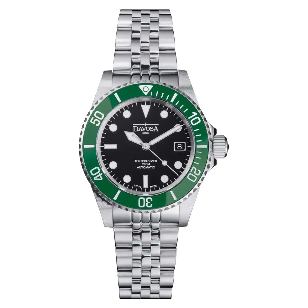 Davosa Ternos Diver 161.550.07 model nurkowy na bransolecie - zegarek męski 1