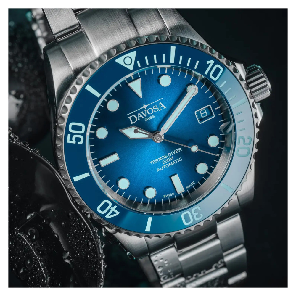 Davosa Ternos Diver Blue Lagoon 161.554.40 - zegarek męski 9