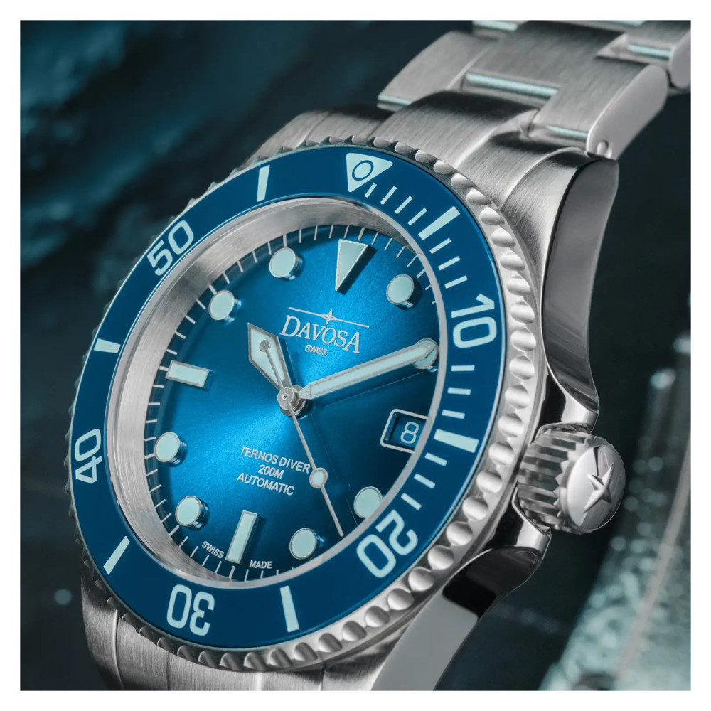 Davosa Ternos Diver Blue Lagoon 161.554.40 - zegarek męski 10