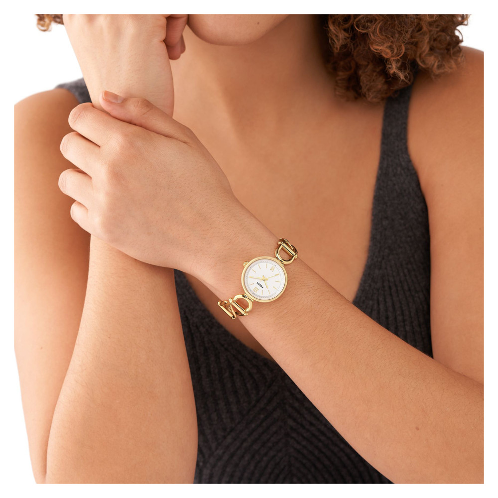 Fossil ES5272 CARLIE SIGNATURE CHAIN - zegarek damski 9