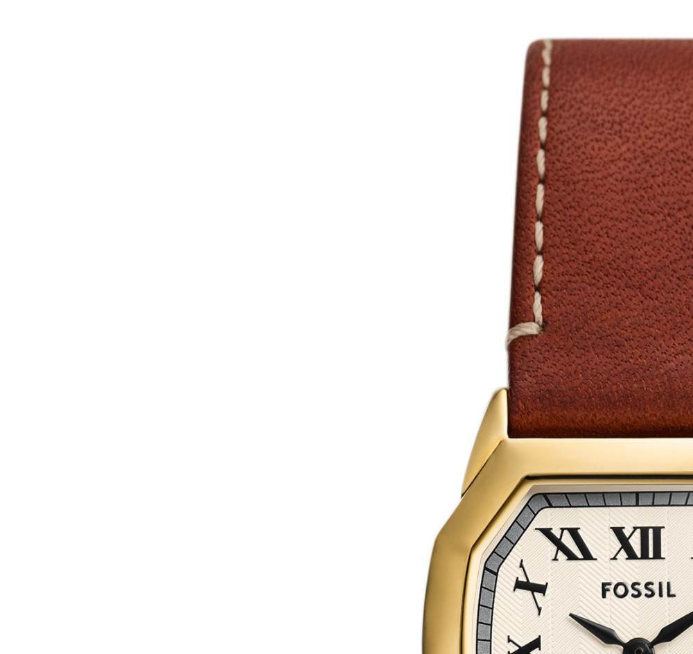 Fossil ES5364 HARLOW Brown Leather Strap 27mm - zegarek damski 4