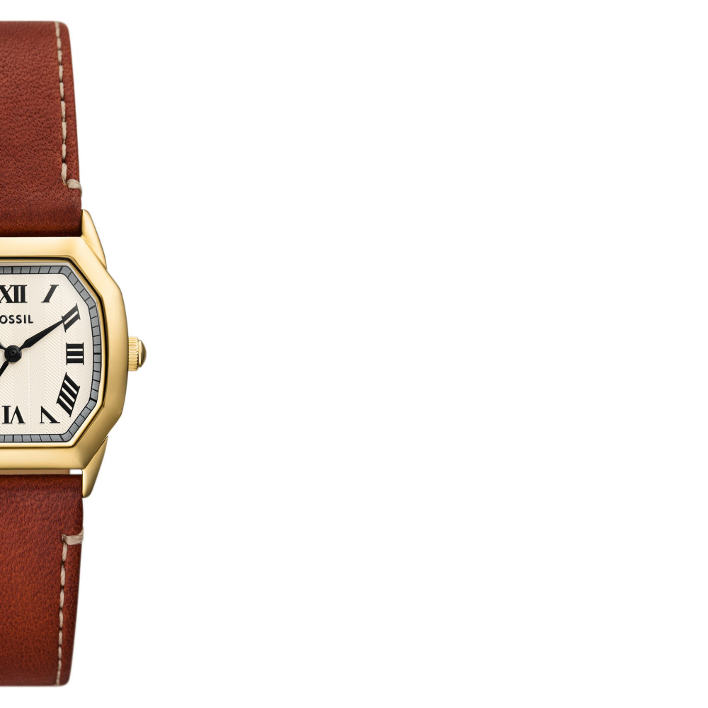 Fossil ES5364 HARLOW Brown Leather Strap 27mm - zegarek damski 6