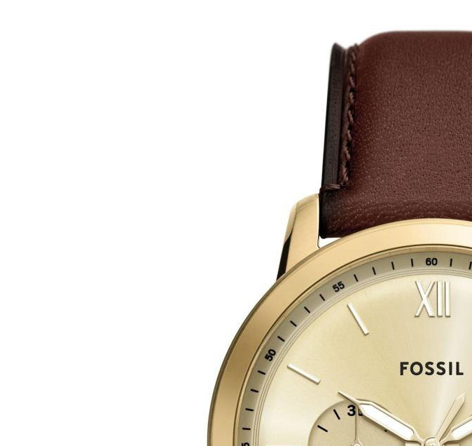 Fossil FS6113 Neutra Chronograph Brown Leather Strap 44mm - zegarek męski 4