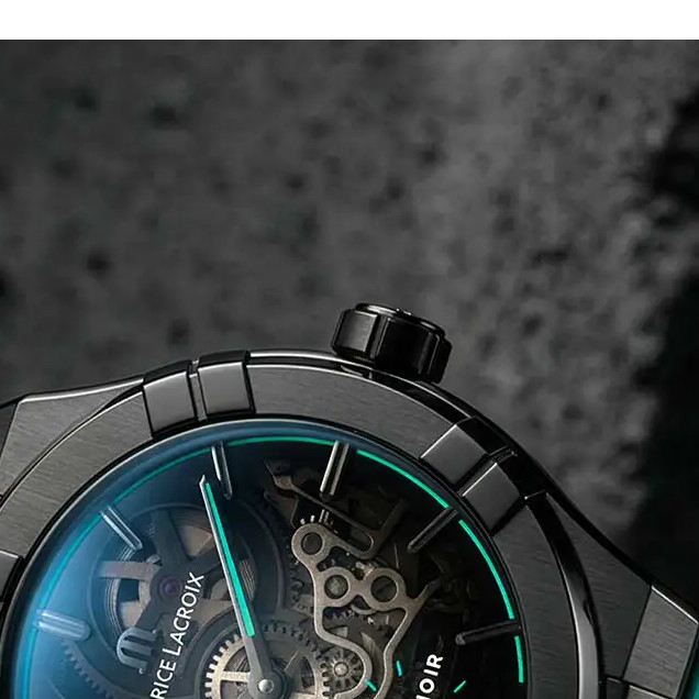 Maurice Lacroix Aikon Skeleton Label Noir AI6028-DLB0B-030-H - zegarek męski 3