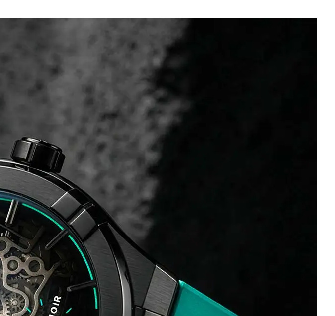 Maurice Lacroix Aikon Skeleton Label Noir AI6028-DLB0B-030-H - zegarek męski 5