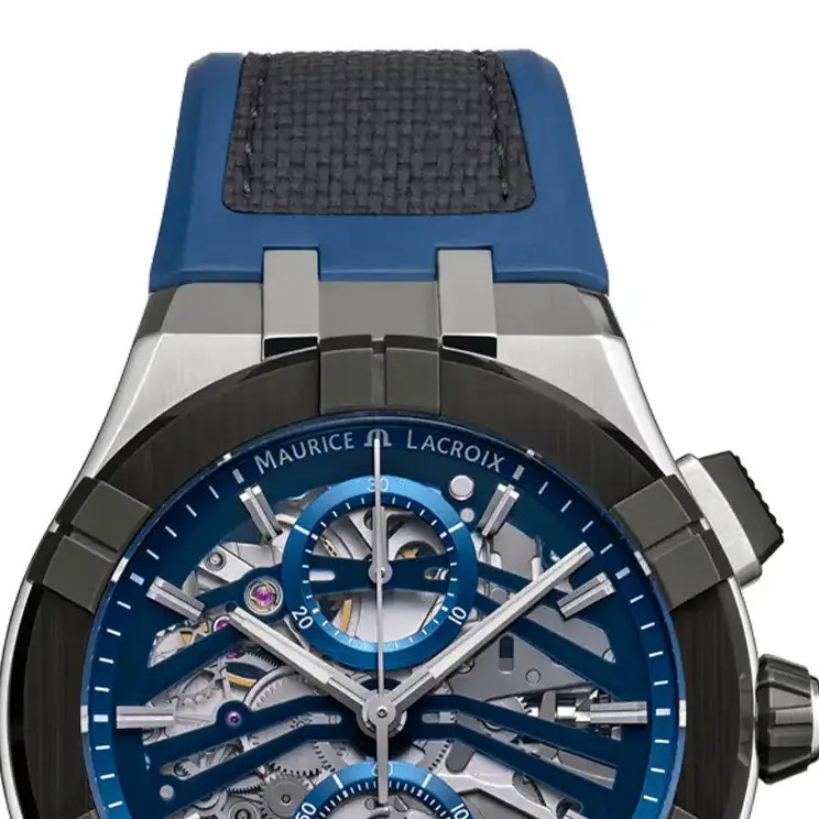 Maurice Lacroix Aikonic Automatic Chronograph Skeleton AC8018-SSL20-030-4 - zegarek męski 3