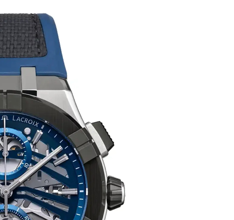 Maurice Lacroix Aikonic Automatic Chronograph Skeleton AC8018-SSL20-030-4 - zegarek męski 5