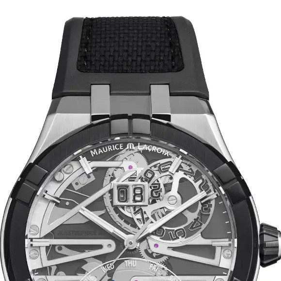 Maurice Lacroix Master Grand Date Retrograde Skeleton AC8008-SSL20-090-2 - zegarek męski 3