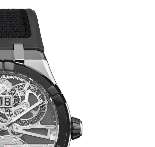 Maurice Lacroix Master Grand Date Retrograde Skeleton AC8008-SSL20-090-2 - zegarek męski 5