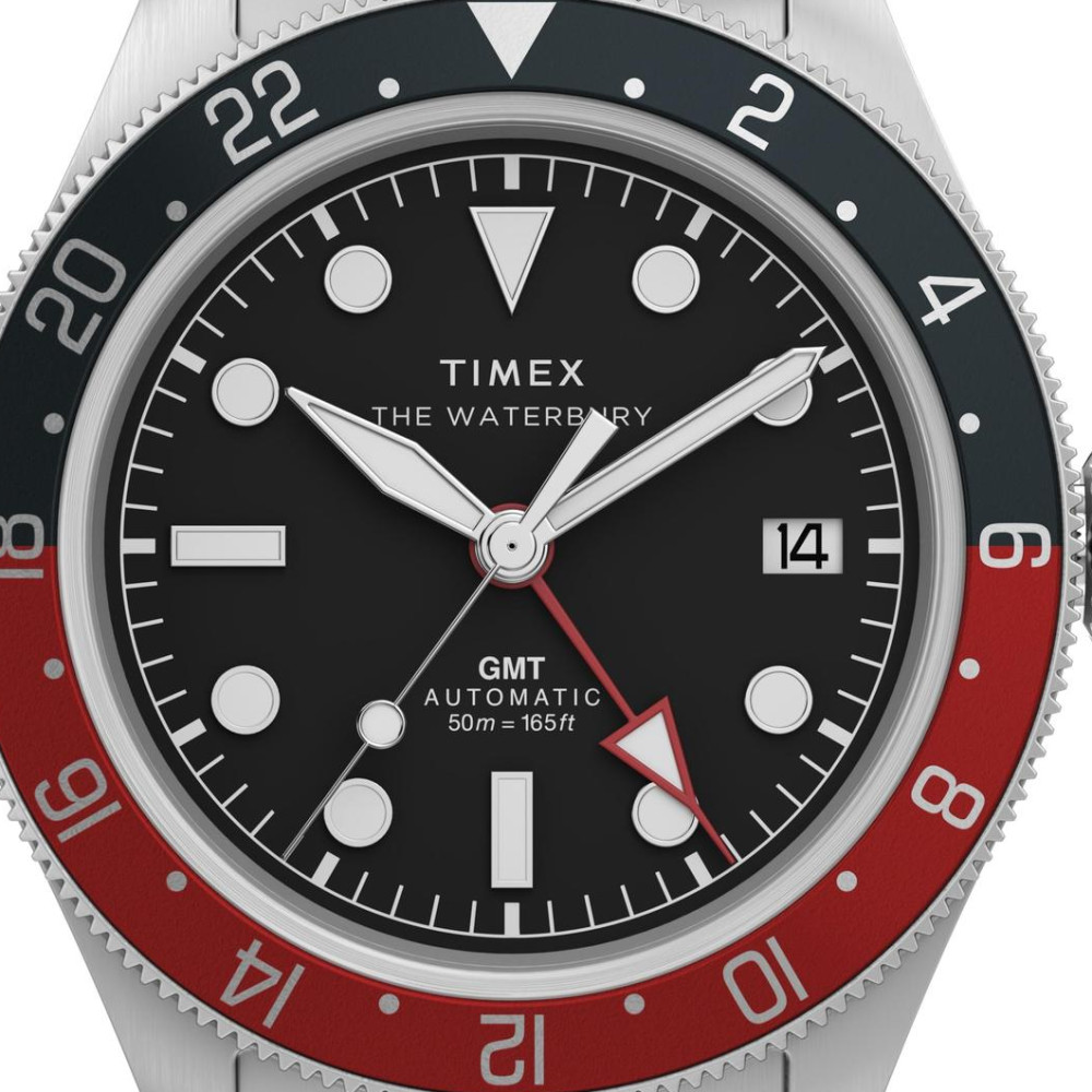 Timex TW2Y60600 Waterbury Heritage Automatic GMT - zegarek męski 2