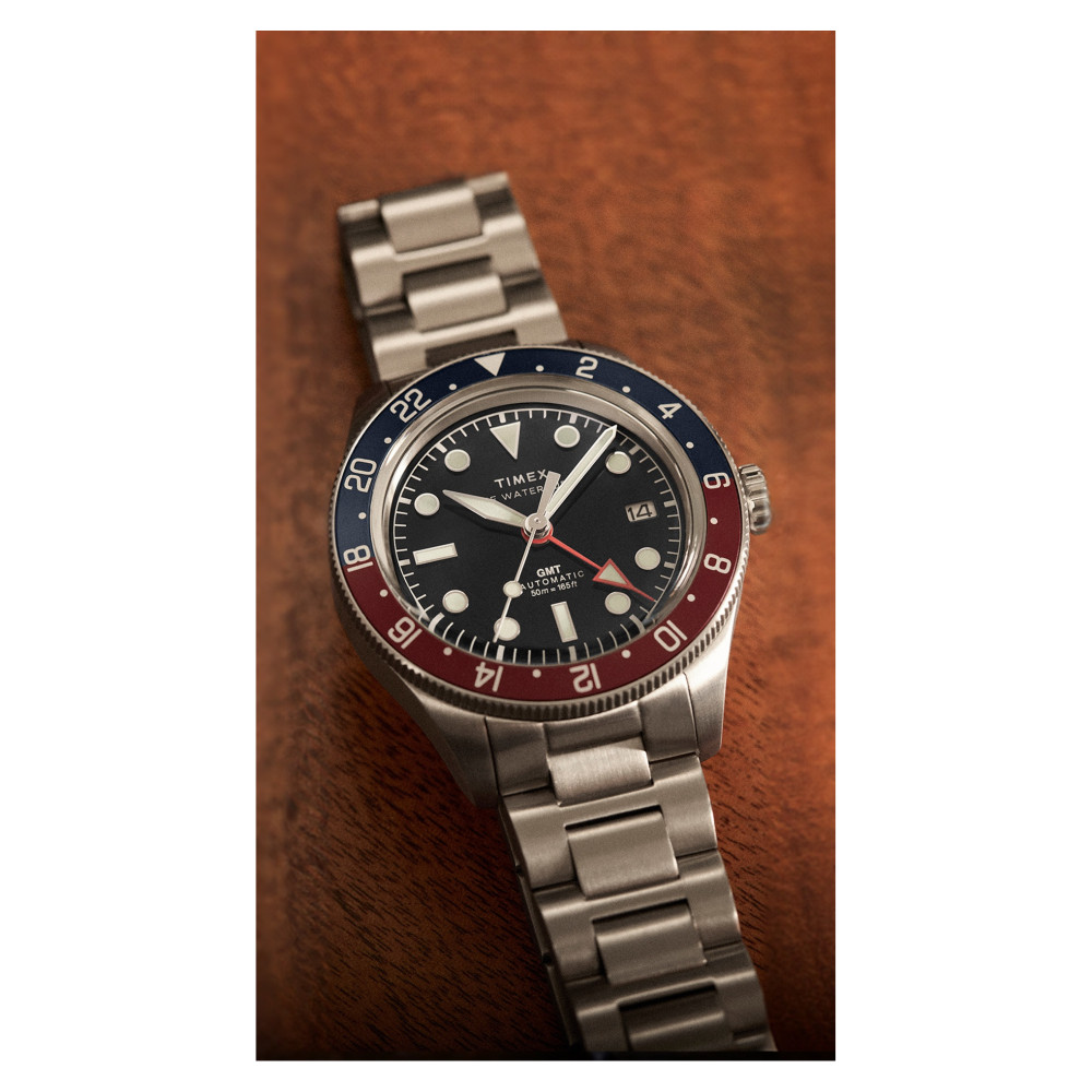 Timex TW2Y60600 Waterbury Heritage Automatic GMT - zegarek męski 11