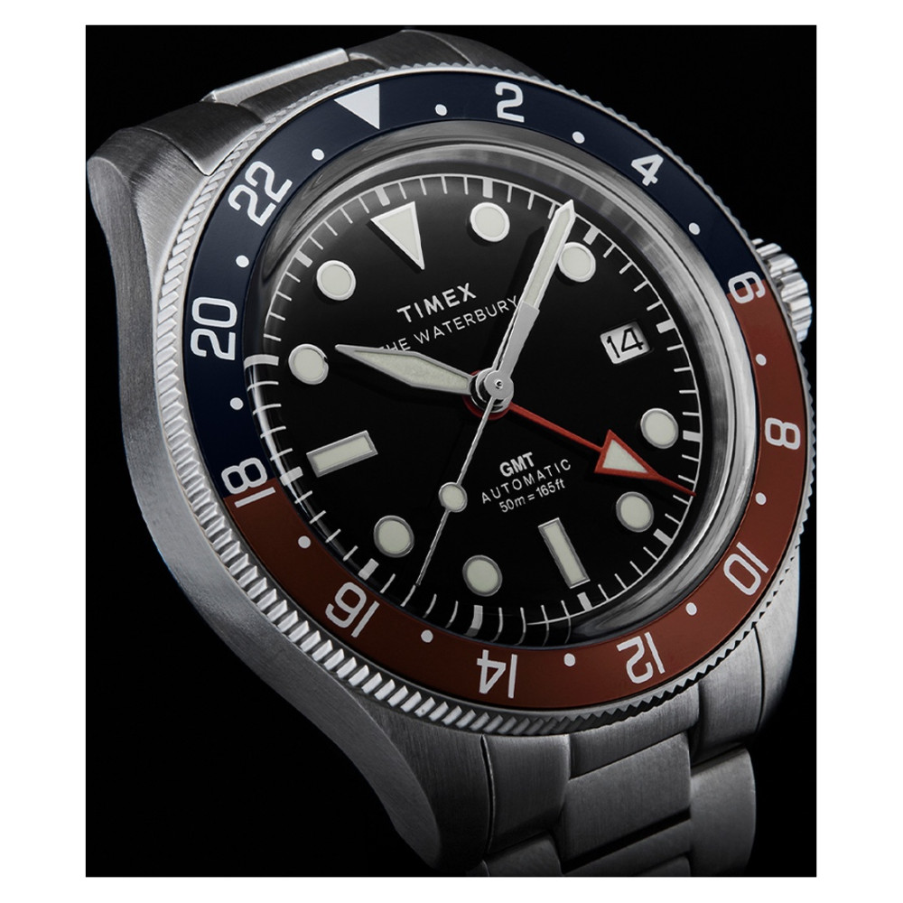 Timex TW2Y60600 Waterbury Heritage Automatic GMT - zegarek męski 12