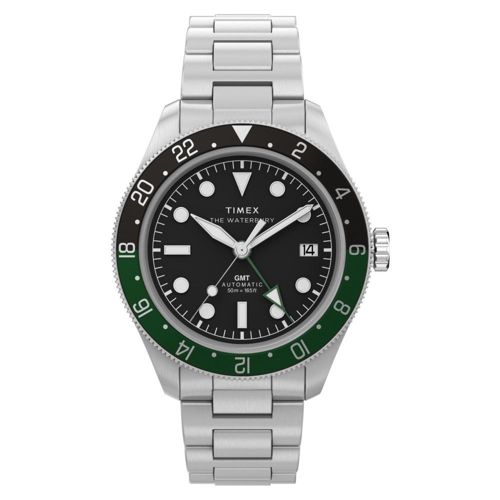 Timex TW2Y60800 Waterbury Heritage Automatic GMT - zegarek męski 1