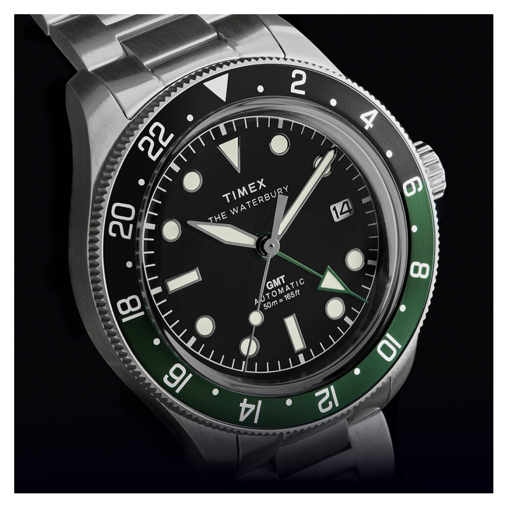 Timex TW2Y60800 Waterbury Heritage Automatic GMT - zegarek męski 12