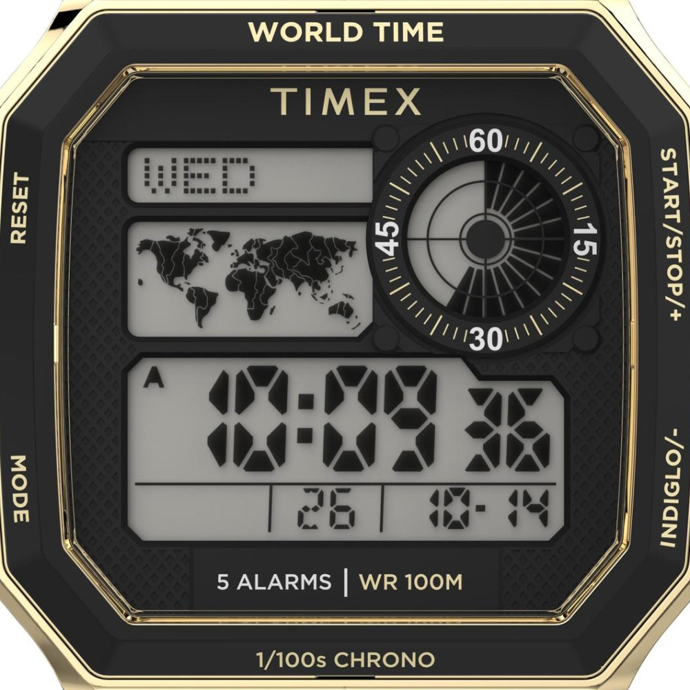 Timex TW5M69000 Main Street Classic Digital World Time 40mm - zegarek męski 2