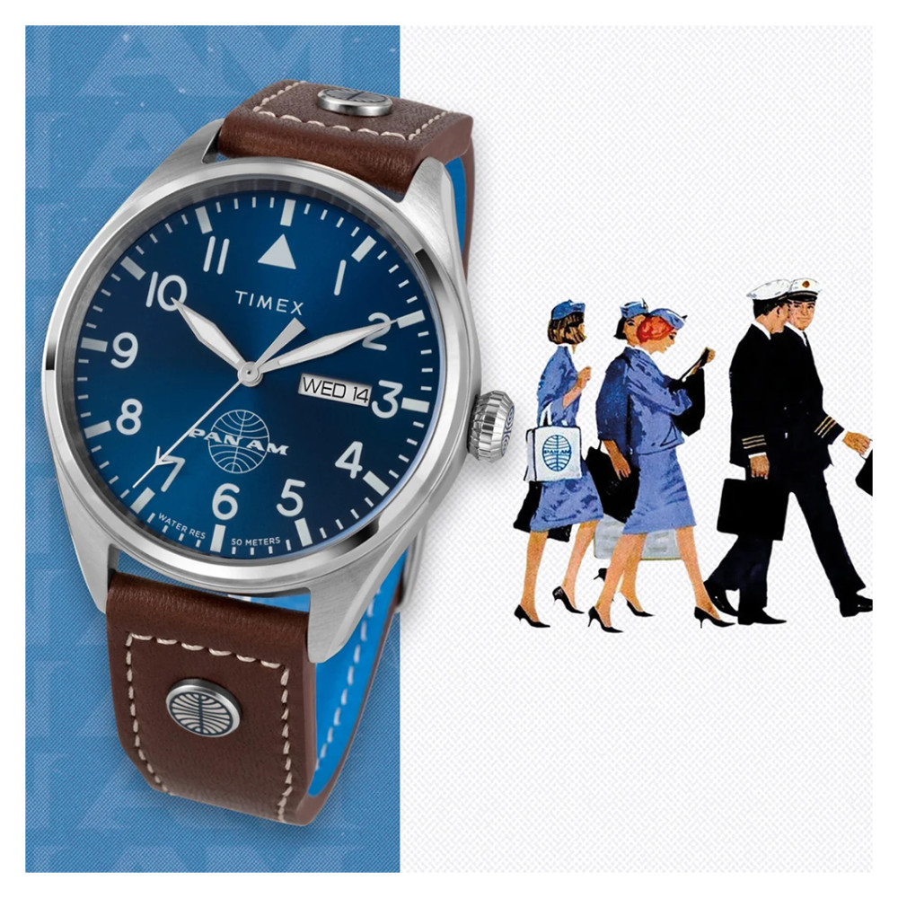 Timex TWG030100 Waterbury Timex X Pan Am - zegarek męski 11