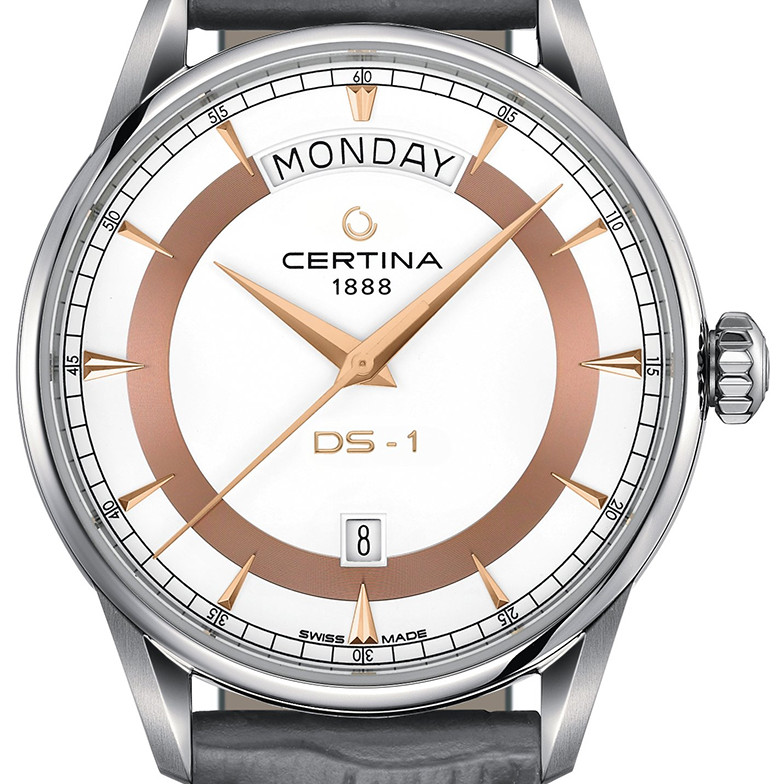 Certina C029.430.16.011.01 DS-1 Day Date 40mm - zegarek męski 2