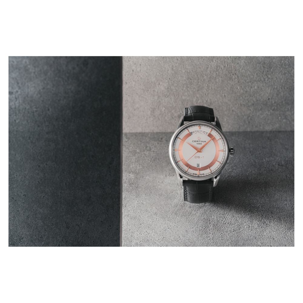 Certina C029.430.16.011.01 DS-1 Day Date 40mm - zegarek męski 10