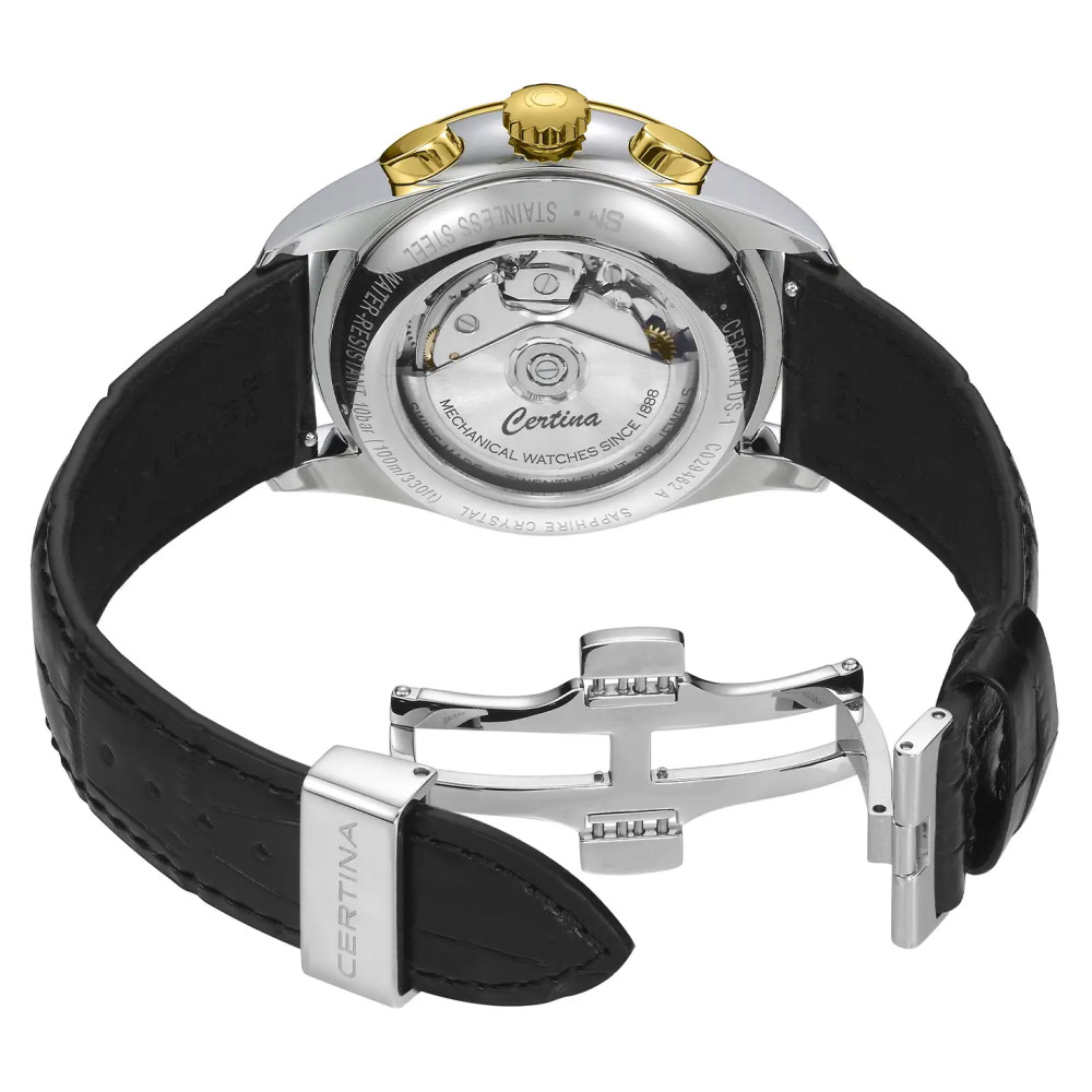 Certina DS-1 Chrono Auto C029.462.26.051.00 bicolor z chronografem - zegarek męski 8