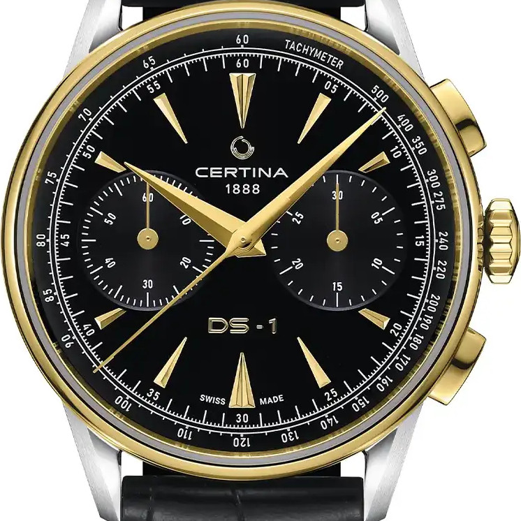 Certina DS-1 Chrono Auto C029.462.26.051.00 bicolor z chronografem - zegarek męski 2