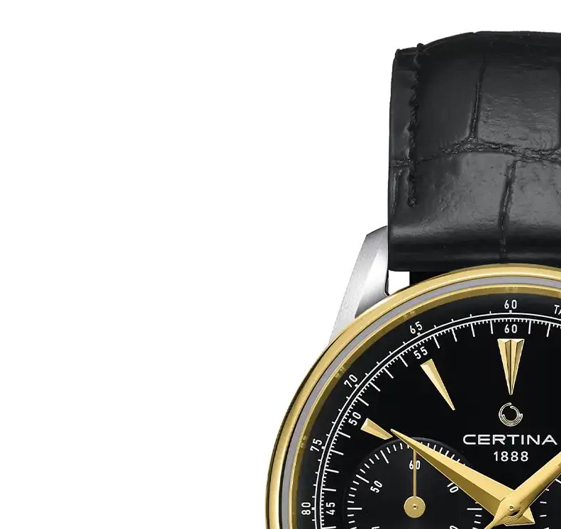 Certina DS-1 Chrono Auto C029.462.26.051.00 bicolor z chronografem - zegarek męski 4