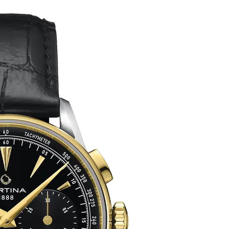 Certina DS-1 Chrono Auto C029.462.26.051.00 bicolor z chronografem - zegarek męski 5