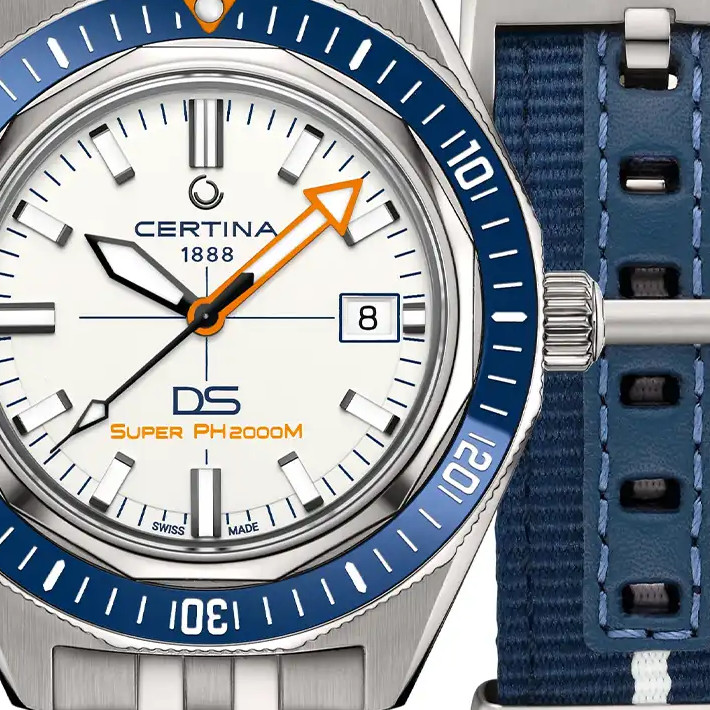 Certina DS SUPER PH2000M C050.607.44.011.02 nurkowy z tytanu - zegarek męski 2
