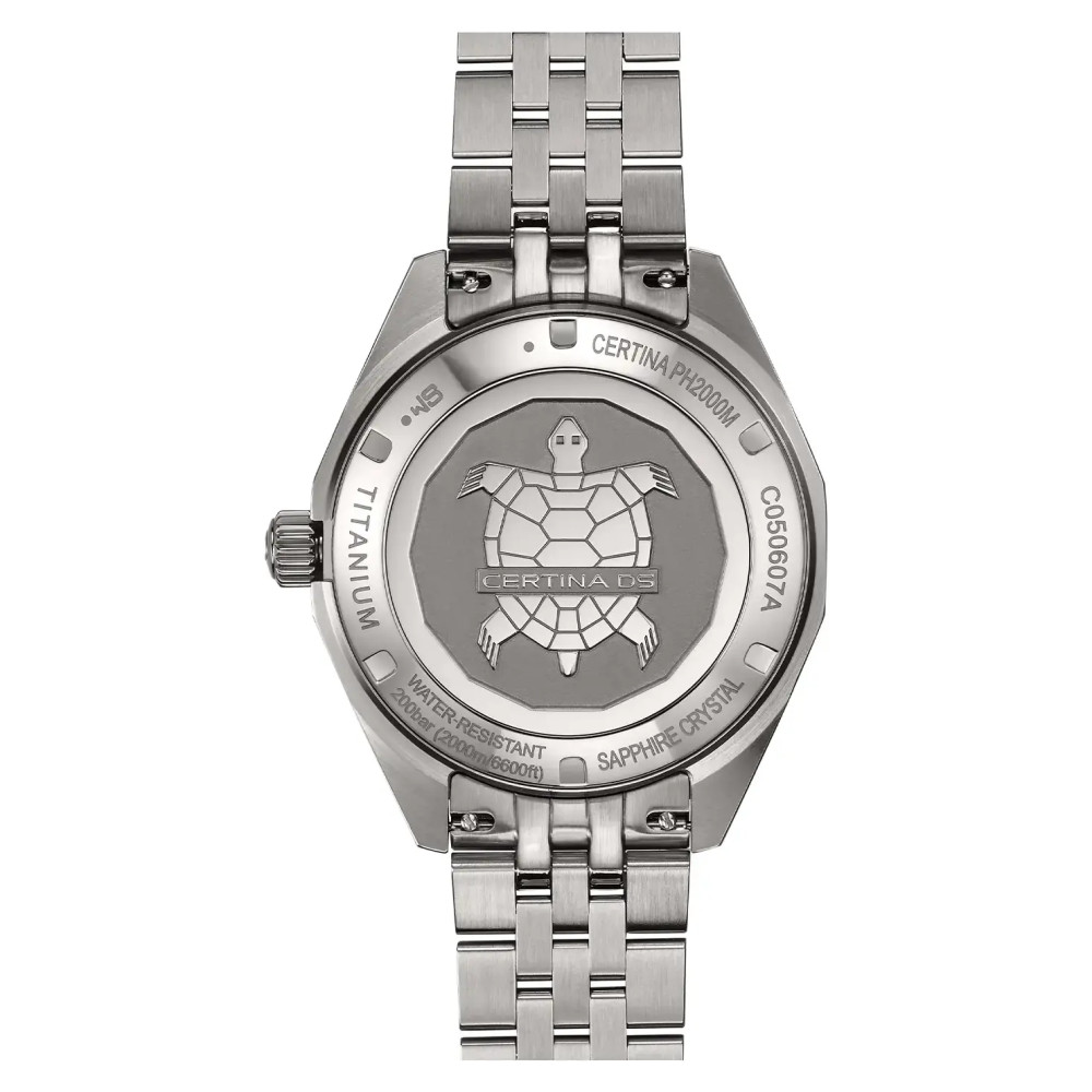 Certina DS SUPER PH2000M C050.607.44.361.02 nurkowy z tytanu - zegarek męski 7