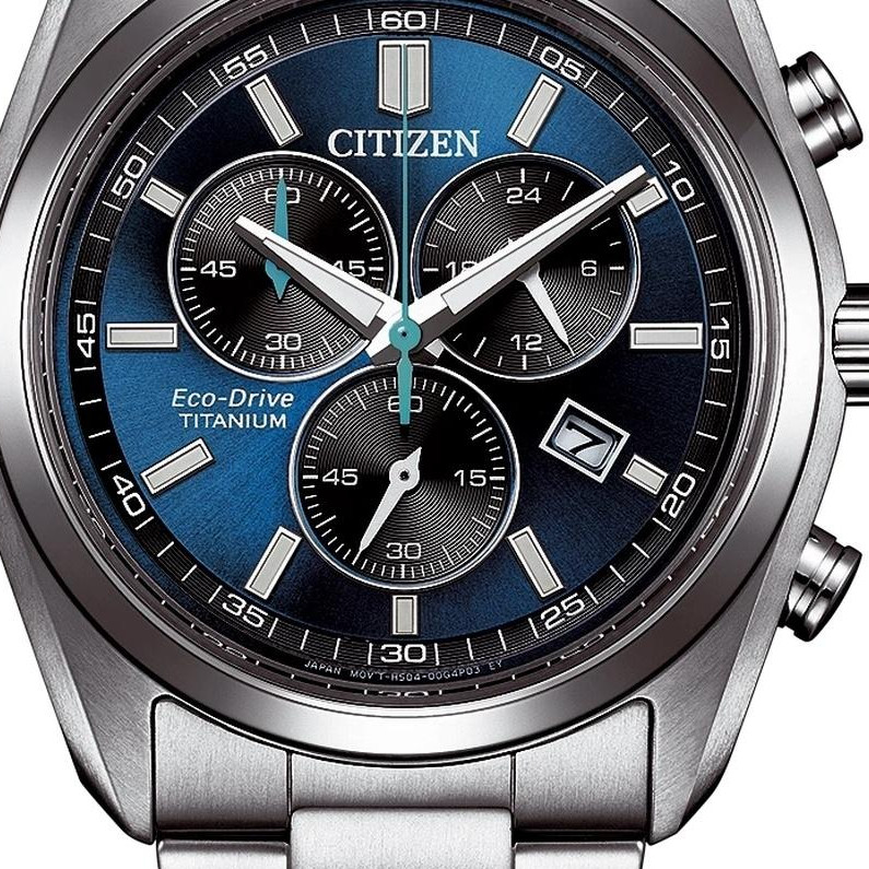 Citizen AT2590-59L Super Titanium Chrono Eco-Drive - zegarek męski 2