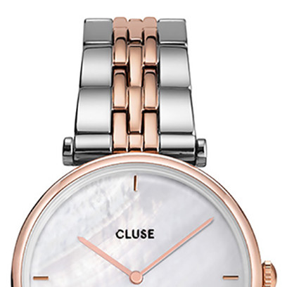Cluse CW0101208015 Mesh Rose Gold/White Pearl - zegarek damski 3