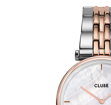 Cluse CW0101208015 Mesh Rose Gold/White Pearl - zegarek damski 4