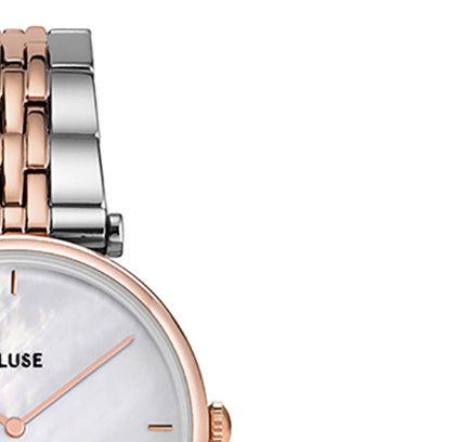 Cluse CW0101208015 Mesh Rose Gold/White Pearl - zegarek damski 5