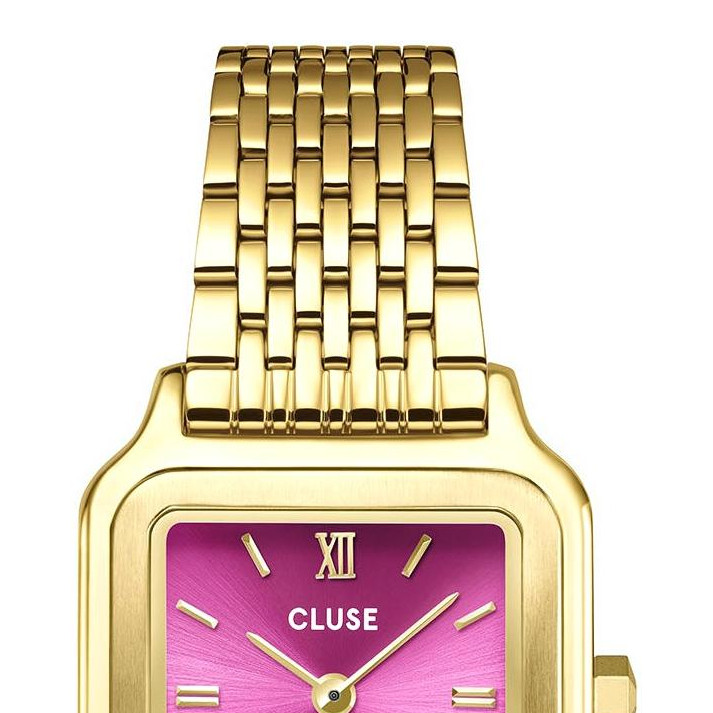 Cluse CW11829 Gracieuse Petite Steel Fuchsia Pink Gold - zegarek damski 3