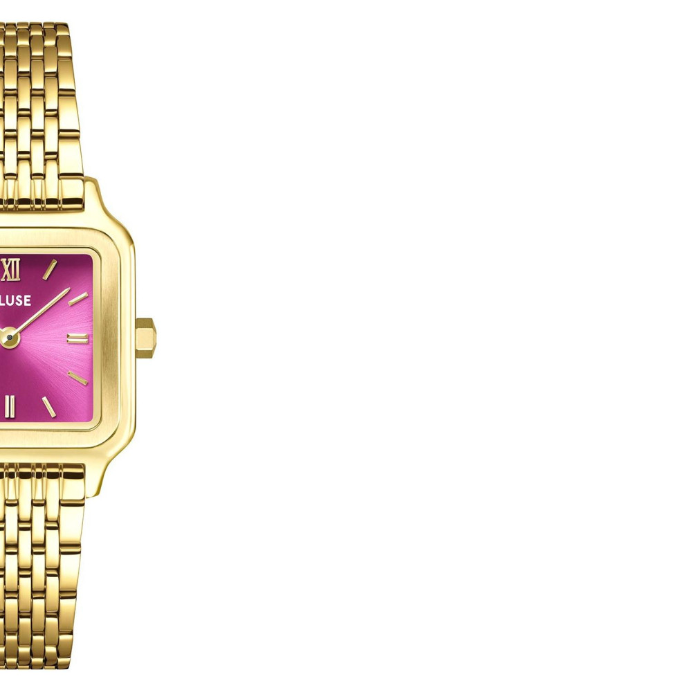 Cluse CW11829 Gracieuse Petite Steel Fuchsia Pink Gold - zegarek damski 6
