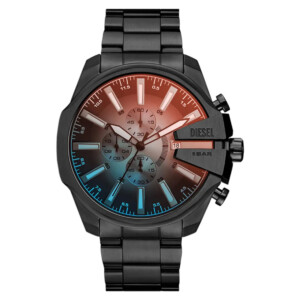 Diesel DZ4689 Mega Chief Slim Black Stainless Steel 50mm - zegarek męski