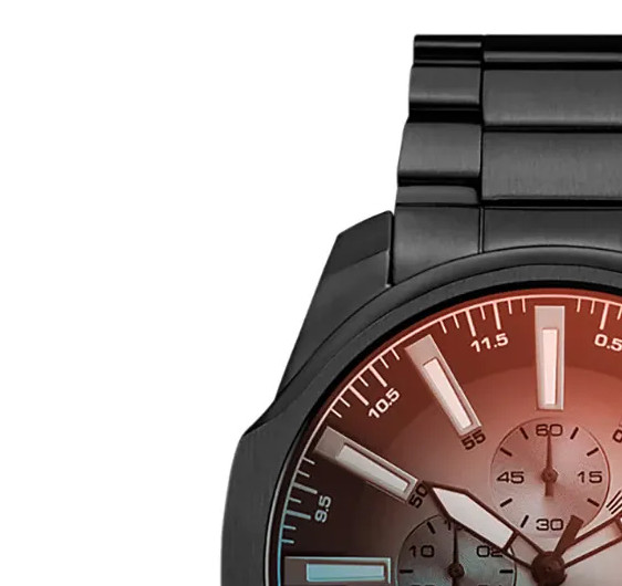 Diesel DZ4689 Mega Chief Slim Black Stainless Steel 50mm - zegarek męski 4