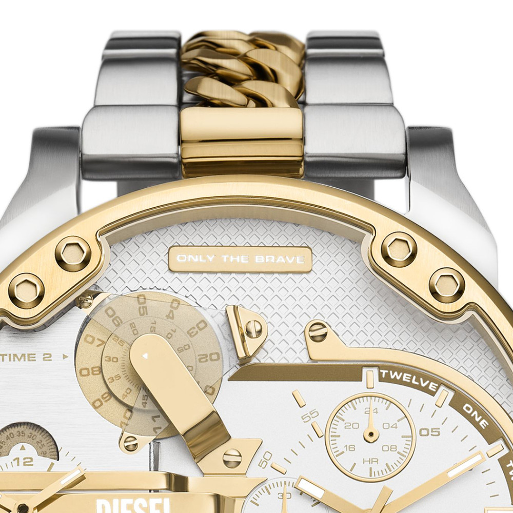 Diesel DZ7486 Bicolor Stainless Steel 53mm - zegarek męski 3