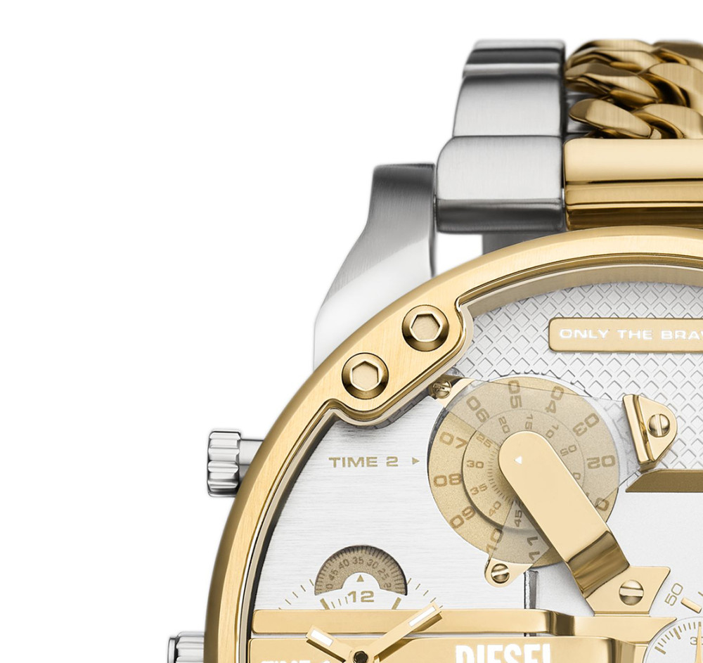 Diesel DZ7486 Bicolor Stainless Steel 53mm - zegarek męski 4