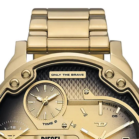 Diesel DZ7490 Mr. Daddy Slim Gold Stainless Steel 54mm - zegarek męski 3