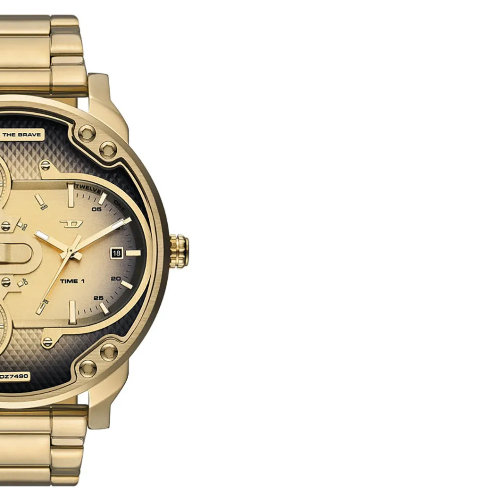 Diesel DZ7490 Mr. Daddy Slim Gold Stainless Steel 54mm - zegarek męski 6