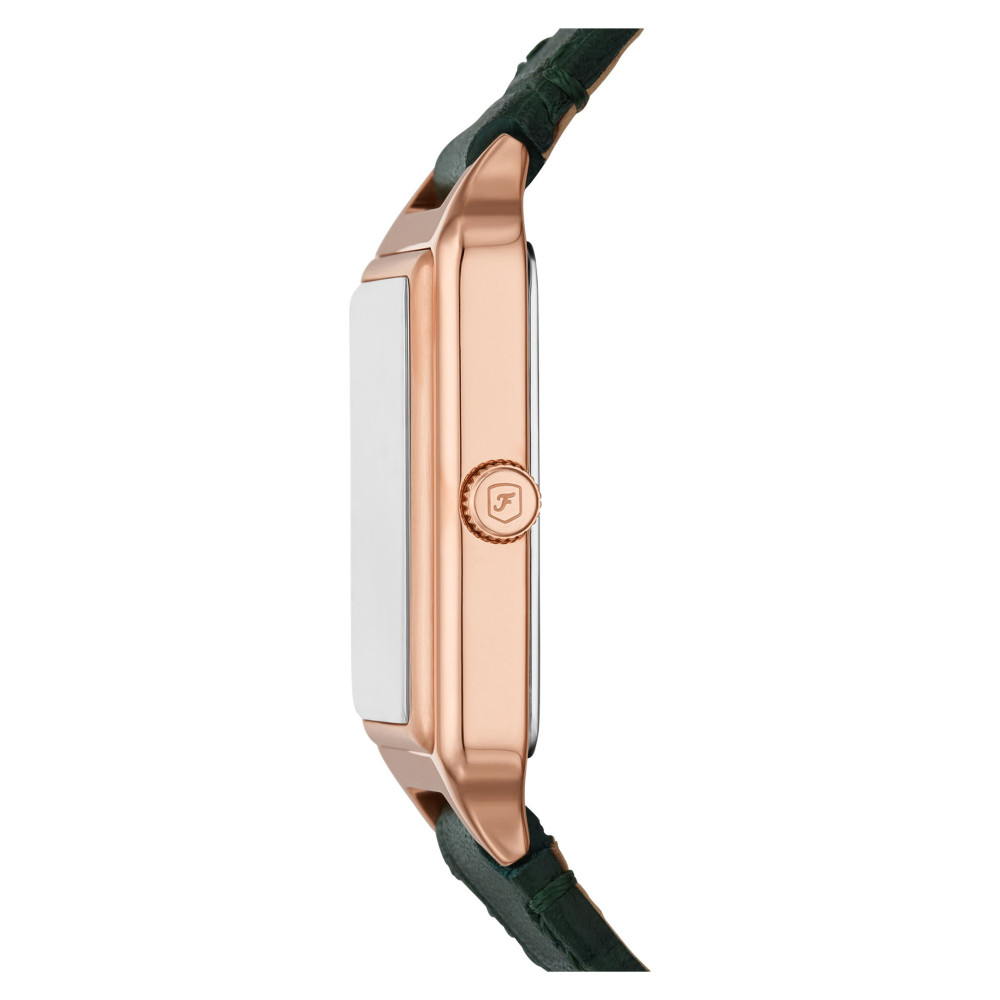 Fossil ES5366 RAQUEL Green Leather Strap 23mm - zegarek damski 7