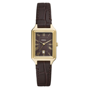 Fossil ES5367 RAQUEL Brown Leather Strap 23mm - zegarek damski