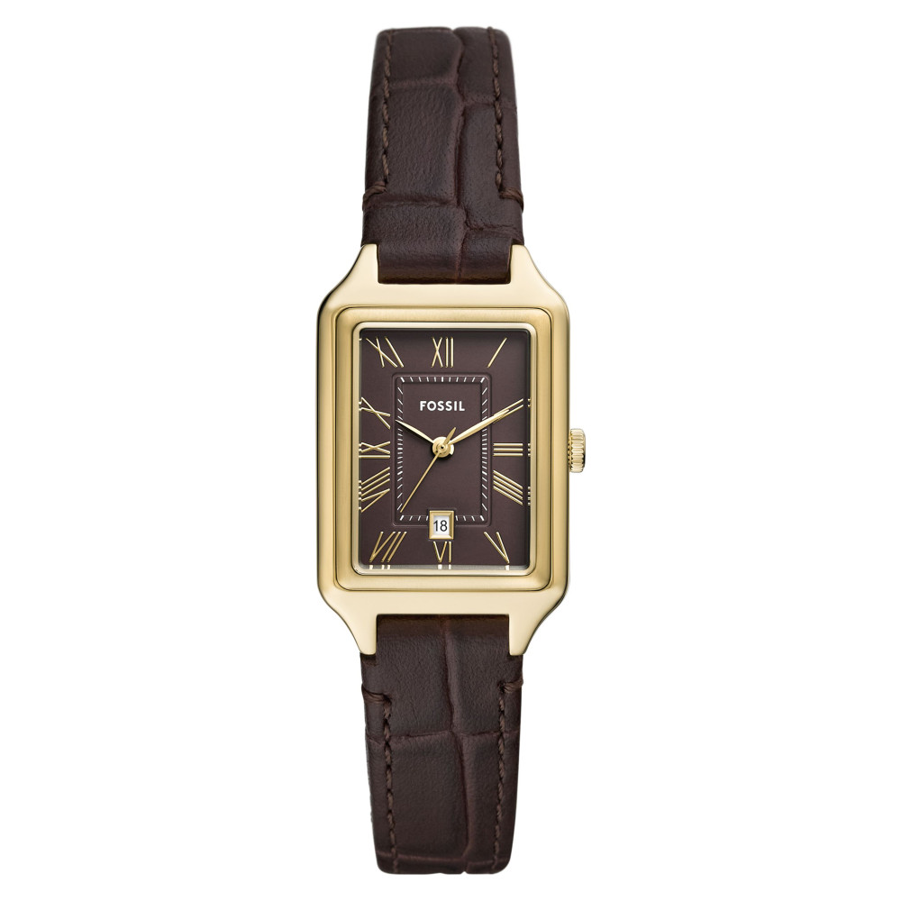 Fossil ES5367 RAQUEL Brown Leather Strap 23mm - zegarek damski 1