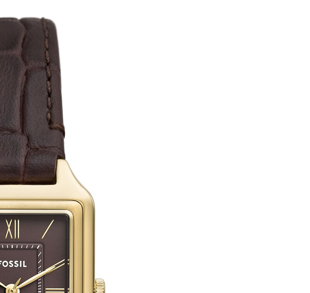 Fossil ES5367 RAQUEL Brown Leather Strap 23mm - zegarek damski 5