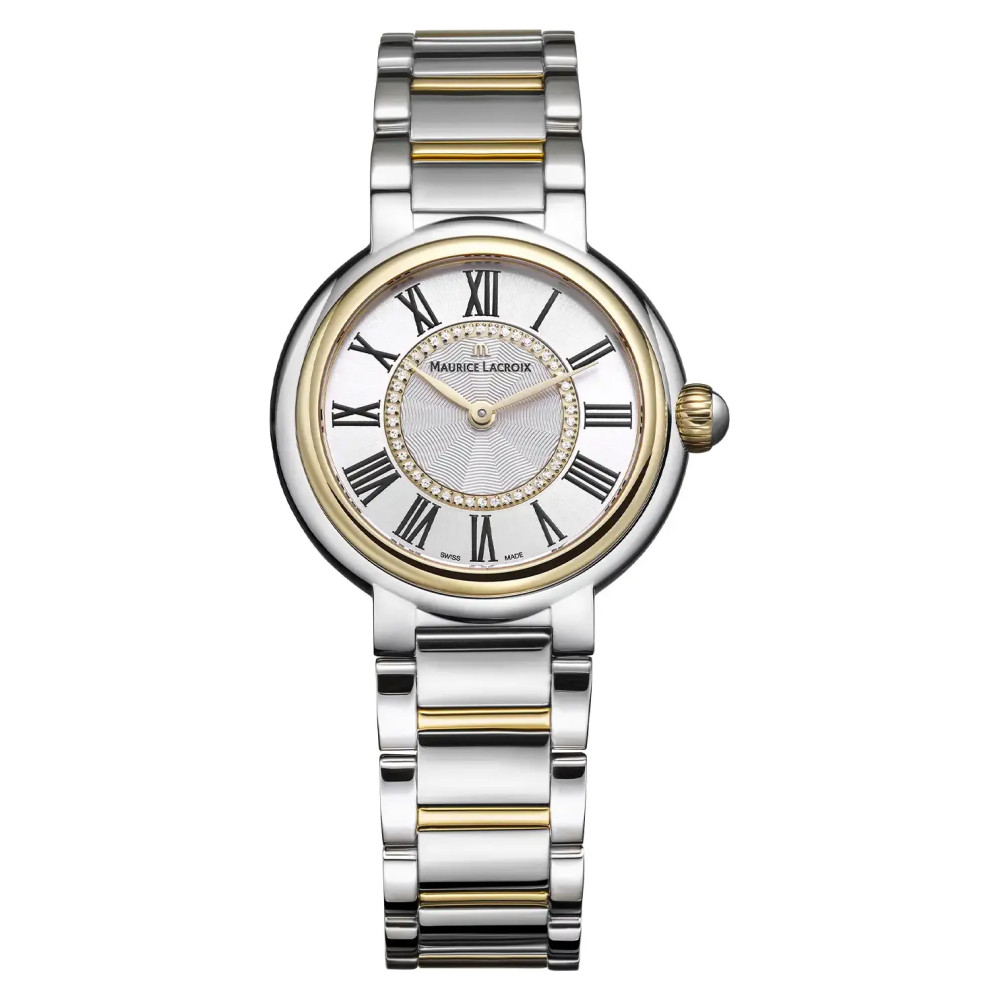 Maurice Lacroix Fiaba Round FA1306-SS002-410-1 bicolor z diamentami - zegarek damski 1