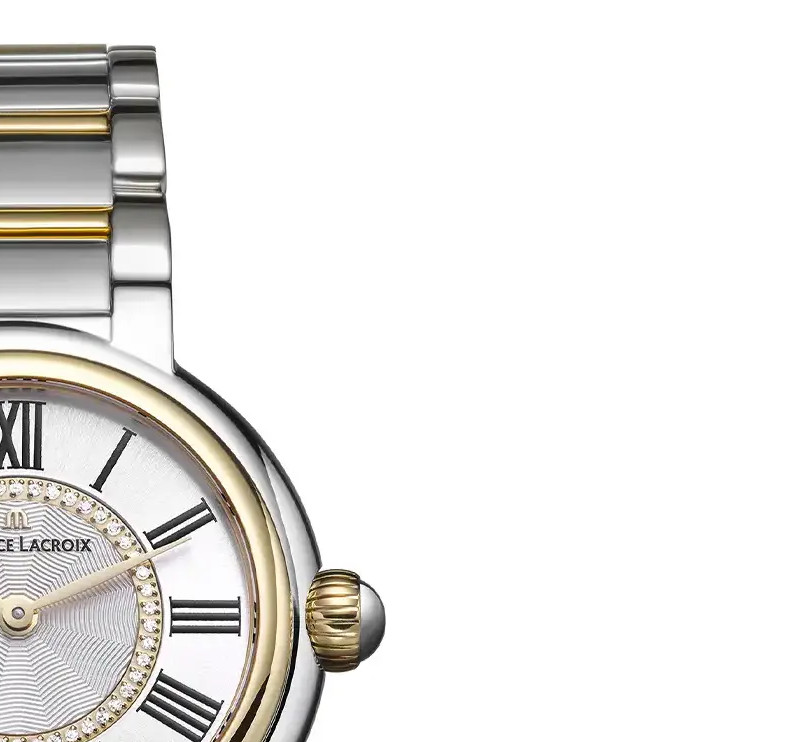 Maurice Lacroix Fiaba Round FA1306-SS002-410-1 bicolor z diamentami - zegarek damski 5