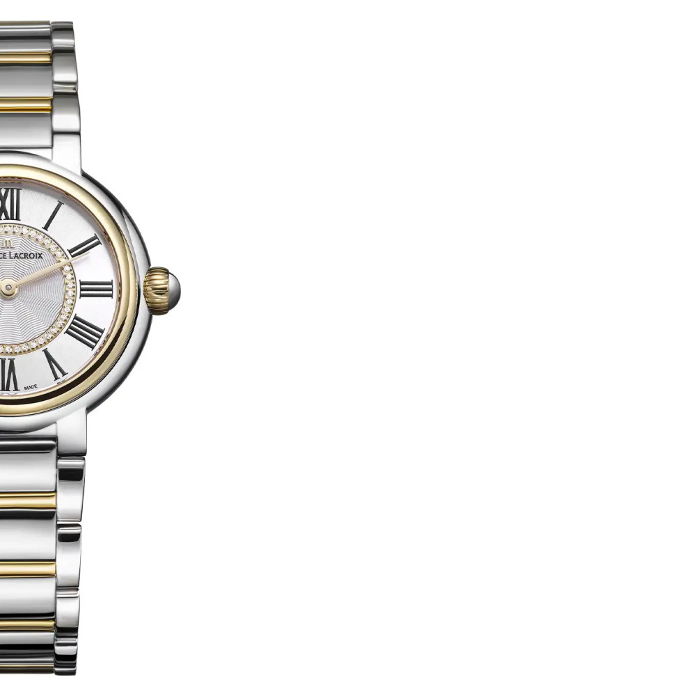 Maurice Lacroix Fiaba Round FA1306-SS002-410-1 bicolor z diamentami - zegarek damski 6